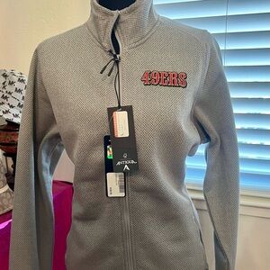 Brand NWT Women’s Antigua FortyNiner zip up jacket Home of Super Bowl LX 2026!